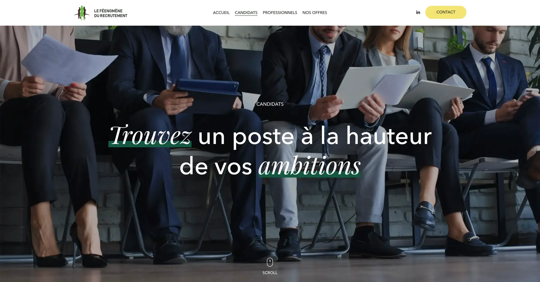 Présentation d'un site réalisé pour un client